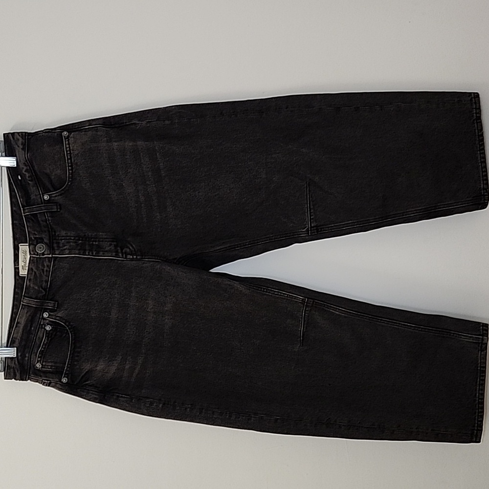 Madewell Jeans Darted Barrel-leg Classic Black Women's Size 30 - Picture 6 of 16